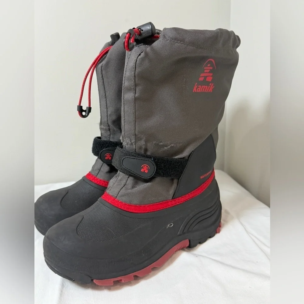 Kamik Kids Toddle/Little Kid/Bug Kid Size 6 Waterbug 5 Boots - Black and Red